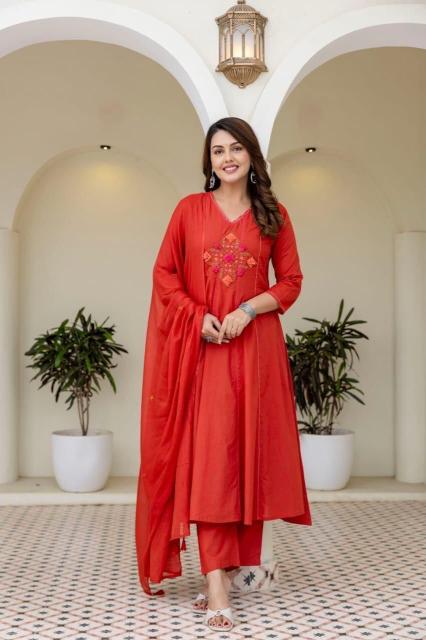 Jaipuri 3pcs red kurtis wholesale  - wholesale export